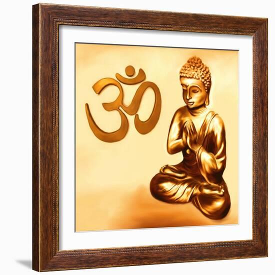 Golden Om-Christine Ganz-Framed Art Print