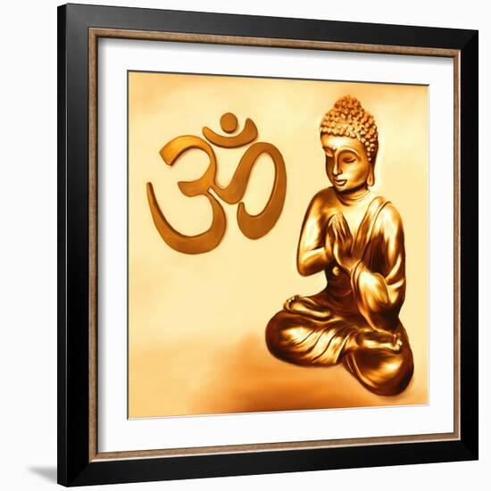 Golden Om-Christine Ganz-Framed Art Print