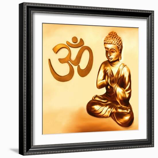 Golden Om-Christine Ganz-Framed Art Print