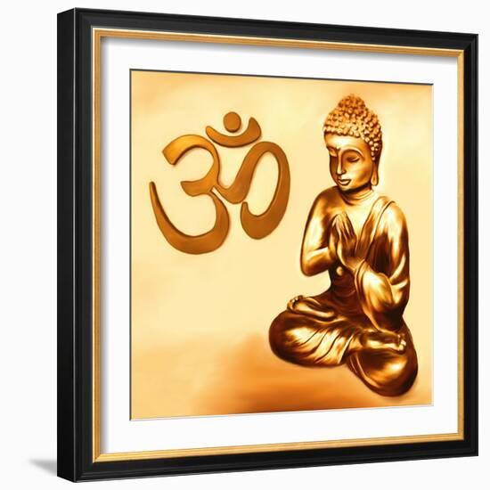 Golden Om-Christine Ganz-Framed Art Print