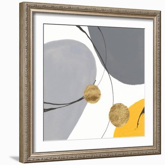 Golden Orbs IV-Chris Paschke-Framed Art Print