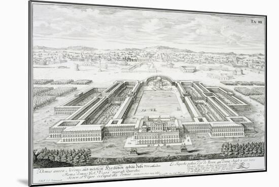 Golden Palace of the Emperor Nero, Rome, from "Entwurf Einer Historischen Architektur," 1721-Johann Bernhard Fischer Von Erlach-Mounted Giclee Print