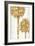 Golden Palms Panel III-Kate Bennett-Framed Art Print