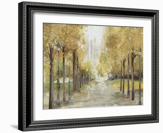 Golden Pathway-Allison Pearce-Framed Art Print