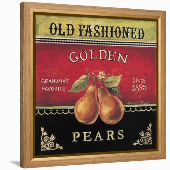 Golden Pears-Kimberly Poloson-Framed Stretched Canvas