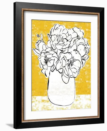 Golden Peony II-Annie Warren-Framed Art Print