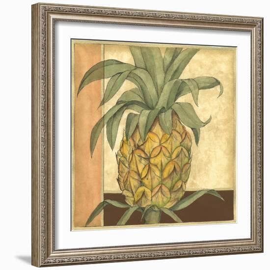 Golden Pineapple II-Jennifer Goldberger-Framed Art Print