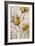 Golden Poppies on Taupe I-Tim OToole-Framed Art Print