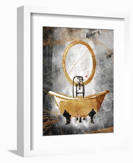 Golden Relaxation-OnRei-Framed Art Print