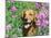 Golden Retriever Amongst Meadow Flowers, USA-Lynn M. Stone-Mounted Photographic Print