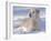 Golden Retriever Lying in Snow, USA-Lynn M. Stone-Framed Photographic Print