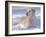 Golden Retriever Lying in Snow, USA-Lynn M. Stone-Framed Photographic Print