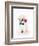 Golden Retriever Puppy & Rose-null-Framed Art Print