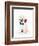 Golden Retriever Puppy & Rose-null-Framed Art Print