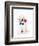 Golden Retriever Puppy & Rose-null-Framed Art Print