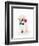 Golden Retriever Puppy & Rose-null-Framed Art Print