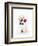 Golden Retriever Puppy & Rose-null-Framed Art Print