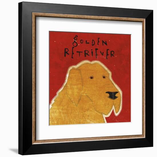 Golden Retriever (square)-John W^ Golden-Framed Art Print