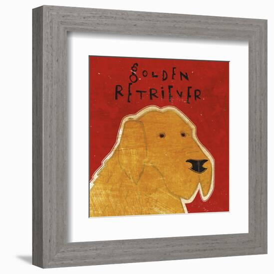 Golden Retriever (square)-John W^ Golden-Framed Art Print