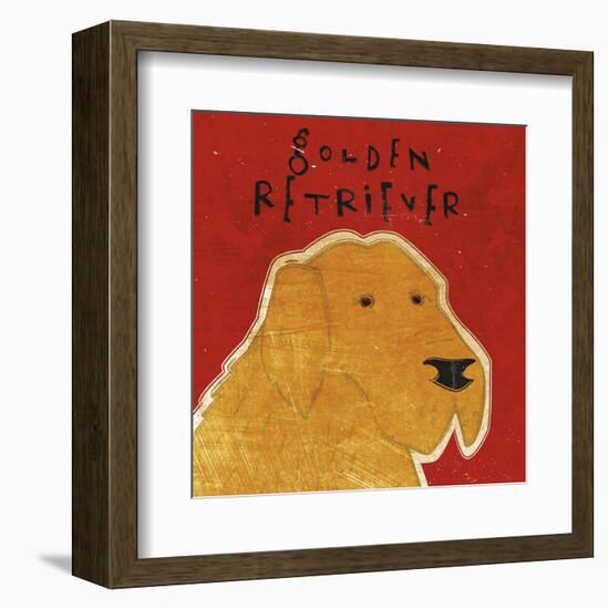 Golden Retriever (square)-John W^ Golden-Framed Art Print