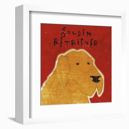 Golden Retriever (square)-John W^ Golden-Framed Art Print