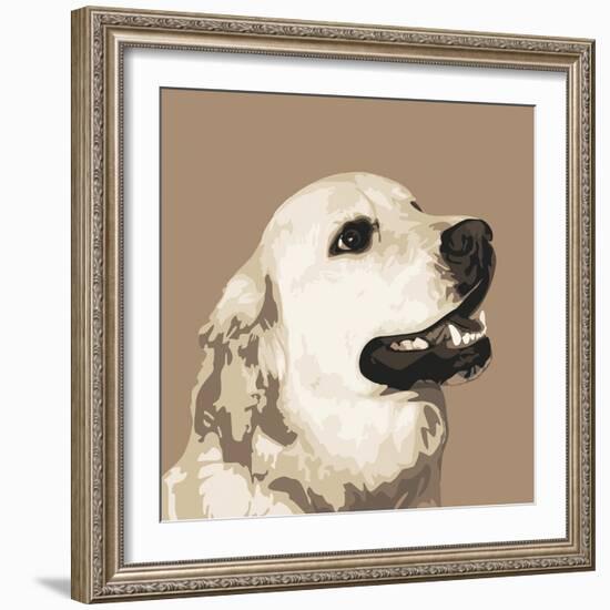 Golden Retriever-Emily Burrowes-Framed Giclee Print