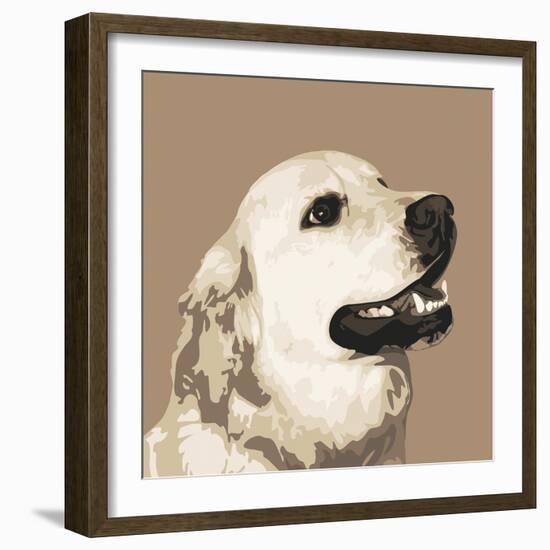 Golden Retriever-Emily Burrowes-Framed Giclee Print