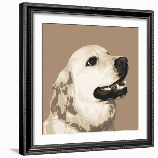 Golden Retriever-Emily Burrowes-Framed Giclee Print