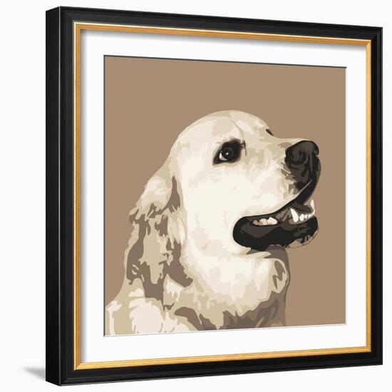 Golden Retriever-Emily Burrowes-Framed Giclee Print