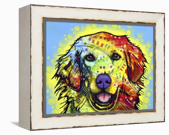 Golden Retriever-Dean Russo-Framed Premier Image Canvas