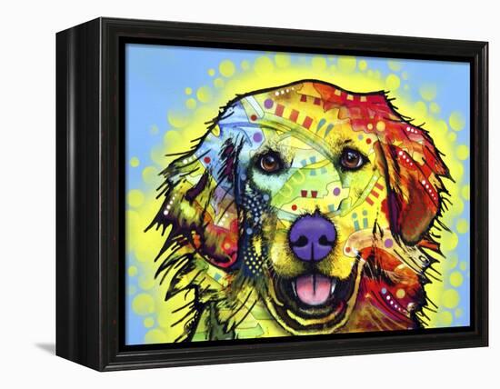 Golden Retriever-Dean Russo-Framed Premier Image Canvas