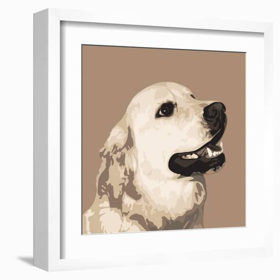 Golden Retriever-Emily Burrowes-Framed Art Print