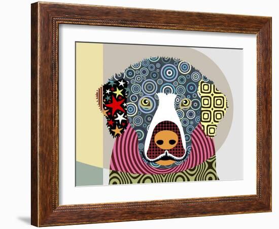 Golden Retriever-Lanre Adefioye-Framed Giclee Print