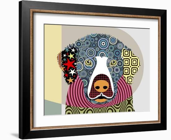 Golden Retriever-Lanre Adefioye-Framed Giclee Print