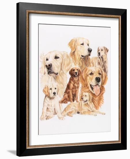 Golden Retriever-Barbara Keith-Framed Giclee Print