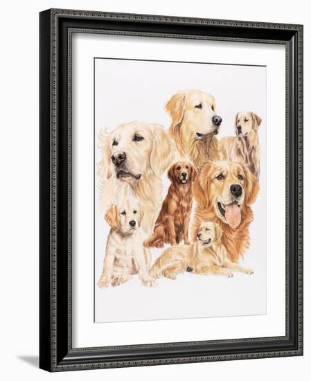 Golden Retriever-Barbara Keith-Framed Giclee Print