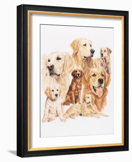 Golden Retriever-Barbara Keith-Framed Giclee Print