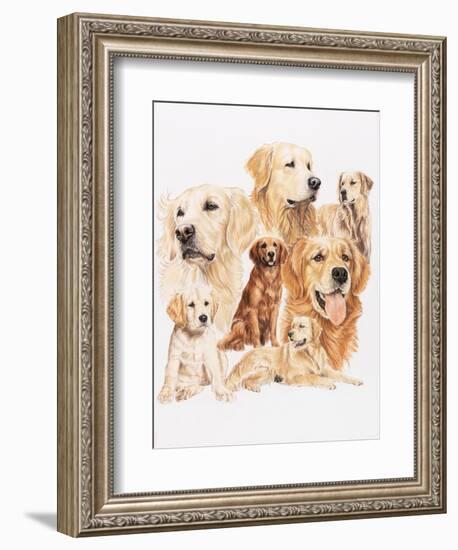 Golden Retriever-Barbara Keith-Framed Giclee Print