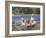 Golden Retrievers in Boat, USA-Lynn M^ Stone-Framed Photographic Print