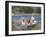 Golden Retrievers in Boat, USA-Lynn M^ Stone-Framed Photographic Print