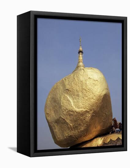 Golden Rock, the Balancing Boulder Temple of Kyaikbyo, Myanmar (Burma)-Alison Wright-Framed Premier Image Canvas