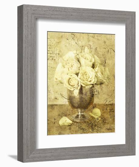 Golden Roses I-John Seba-Framed Art Print