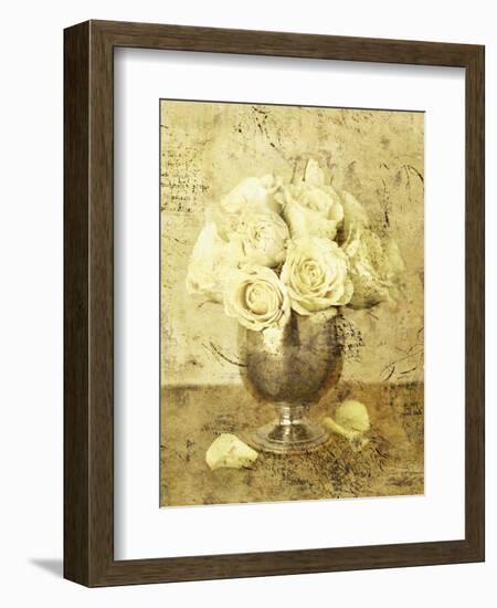 Golden Roses I-John Seba-Framed Art Print