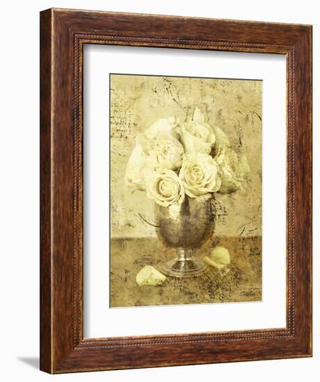 Golden Roses I-John Seba-Framed Art Print