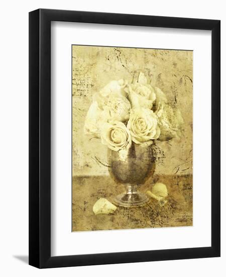 Golden Roses I-John Seba-Framed Art Print