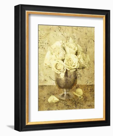 Golden Roses I-John Seba-Framed Art Print