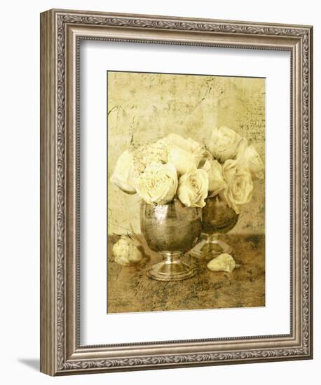 Golden Roses II-John Seba-Framed Art Print