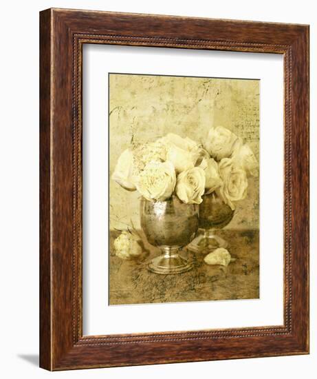 Golden Roses II-John Seba-Framed Art Print