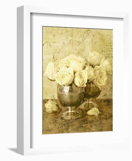 Golden Roses II-John Seba-Framed Art Print