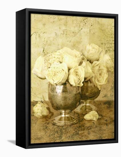 Golden Roses II-John Seba-Framed Stretched Canvas